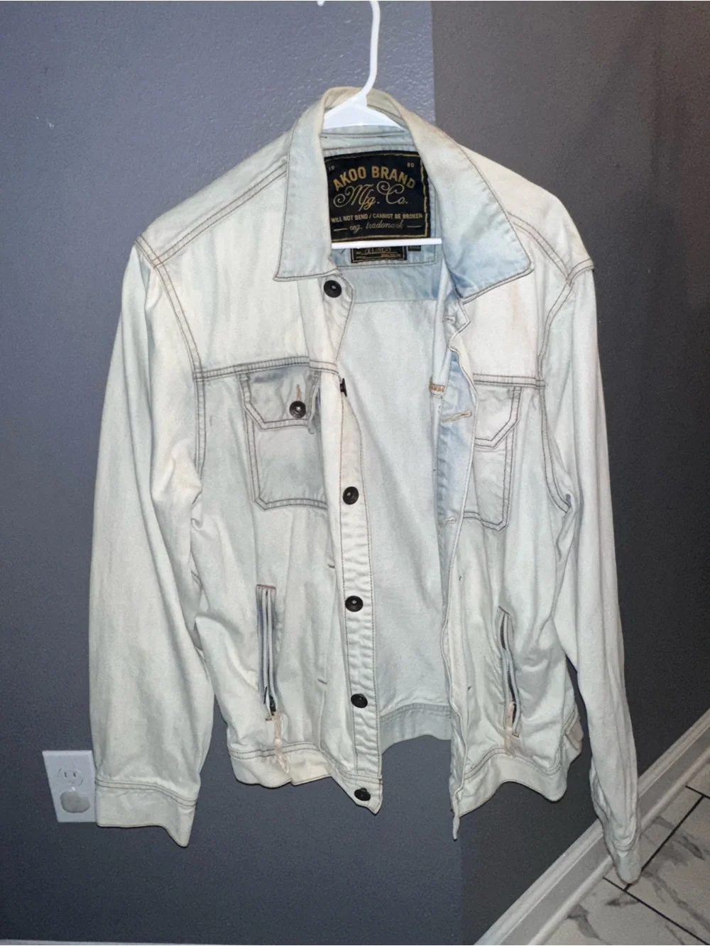 Men's Light Stone Denim Jacket
